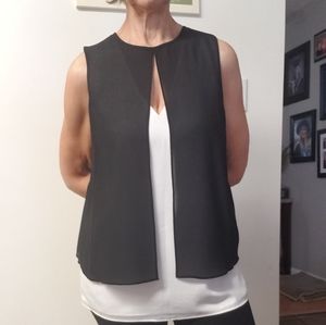 Michael Kors overlay sleeveless blouse